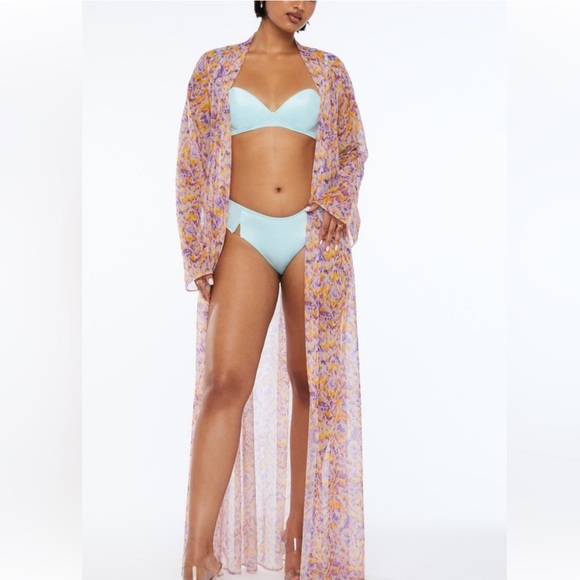 Savage x Fenty Colorful Mesh Duster Robe - Picture 4 of 12